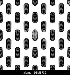 Sleeping bag pattern seamless background texture repeat wallpaper geometric vector Stock Vector