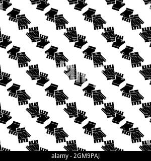 Climbing gloves pattern seamless background texture repeat wallpaper geometric vector Stock Vector