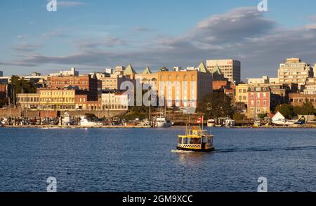 Water Taxi in Downtown Victoria Harbour Stock Photo - Alamy