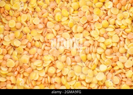 indian pulses macro image, background, arhar and malka Stock Photo