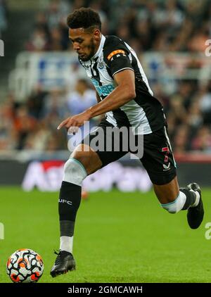 Newcastle, UK, 17th September 2021. Joelinton of Newcastle United in action during the Premier League match at St. James's Park, Newcastle. Picture credit should read: Alex Dodd / Sportimage Stock Photo