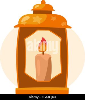 jewish oil lamp candle clipart