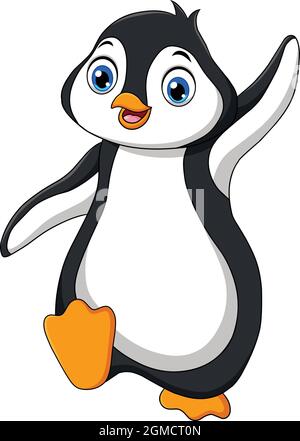 Cute penguin cartoon vector illustration. Cute penguin cartoon ...