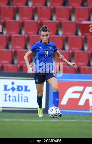 Trieste, Italy. 17th Sep, 2021. Barbara Bonansea (Italy Women) during the Fifa 'Womens World Cup 2023 qualifying round' match between Italy Women 3-0 Moldova Women at Nereo Rocco Stadium on September 17, 2021 in Trieste, Italy. Credit: Maurizio Borsari/AFLO/Alamy Live News Credit: Aflo Co. Ltd./Alamy Live News Stock Photo