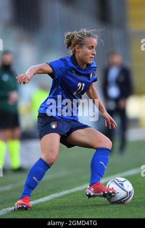 Trieste, Italy. 17th Sep, 2021. Valentina Cernoia (Italy Women) during the Fifa 'Womens World Cup 2023 qualifying round' match between Italy Women 3-0 Moldova Women at Nereo Rocco Stadium on September 17, 2021 in Trieste, Italy. Credit: Maurizio Borsari/AFLO/Alamy Live News Credit: Aflo Co. Ltd./Alamy Live News Stock Photo