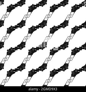 Electric lawn mower pattern seamless background texture repeat wallpaper geometric vector Stock Vector