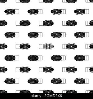 House lawn mower pattern seamless background texture repeat wallpaper geometric vector Stock Vector