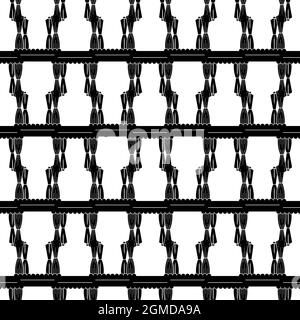 Wedding tent pattern seamless background texture repeat wallpaper geometric vector Stock Vector