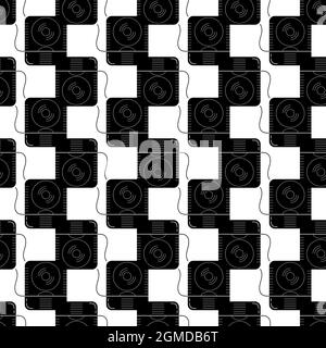 Floss box pattern seamless background texture repeat wallpaper geometric vector Stock Vector