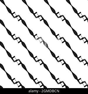 Clean floss tool pattern seamless background texture repeat wallpaper geometric vector Stock Vector