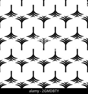 Aloe vera plant pattern seamless background texture repeat wallpaper geometric vector Stock Vector