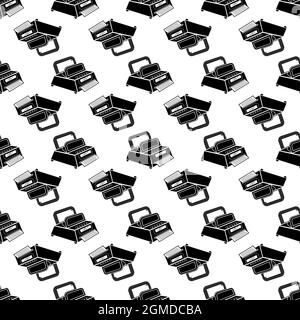 Fax machine pattern seamless background texture repeat wallpaper geometric vector Stock Vector
