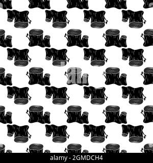 Double stump pattern seamless background texture repeat wallpaper geometric vector Stock Vector
