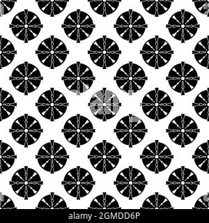 Futuristic crosshair pattern seamless background texture repeat wallpaper geometric vector Stock Vector