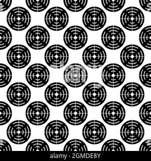 Shotgun target pattern seamless background texture repeat wallpaper geometric vector Stock Vector