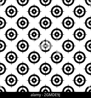 Target aim pattern seamless background texture repeat wallpaper geometric vector Stock Vector