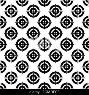 Sport target pattern seamless background texture repeat wallpaper geometric vector Stock Vector