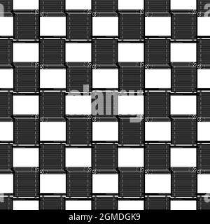 Wood roller jalousie pattern seamless background texture repeat wallpaper geometric vector Stock Vector