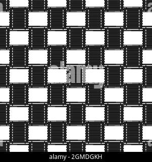 Plastic jalousie pattern seamless background texture repeat wallpaper geometric vector Stock Vector