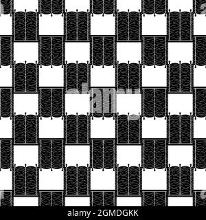 Veil curtain pattern seamless background texture repeat wallpaper geometric vector Stock Vector