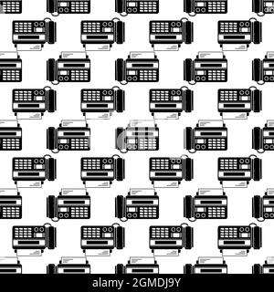 Phone fax top view pattern seamless background texture repeat wallpaper geometric vector Stock Vector