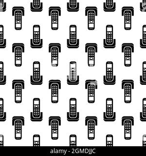 Radiophone pattern seamless background texture repeat wallpaper geometric vector Stock Vector