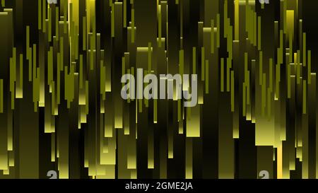 Background abstract 8K yellow gold black stripes bars grid pattern Stock Photo