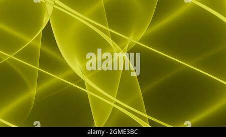 Background abstract 8K yellow gold black waves lines curves gradient Stock Photo