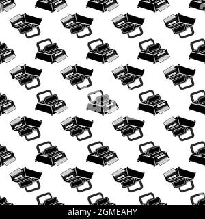 Fax machine pattern seamless background texture repeat wallpaper geometric vector Stock Vector