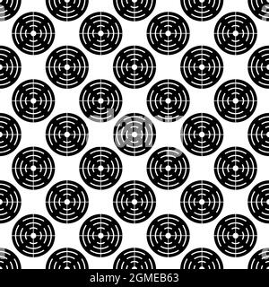 Shotgun target pattern seamless background texture repeat wallpaper geometric vector Stock Vector