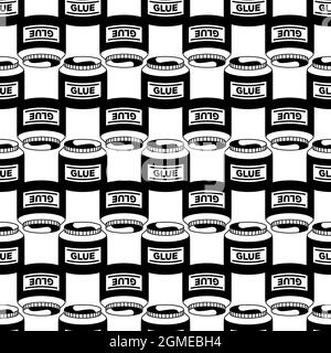 Glue jar pattern seamless background texture repeat wallpaper geometric vector Stock Vector