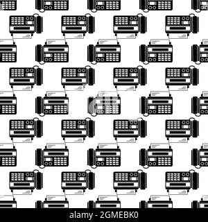 Phone fax top view pattern seamless background texture repeat wallpaper geometric vector Stock Vector