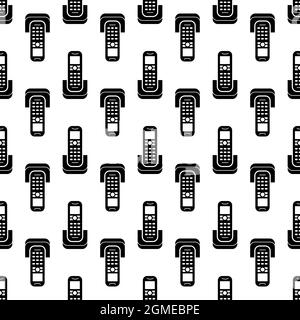 Radiophone pattern seamless background texture repeat wallpaper geometric vector Stock Vector