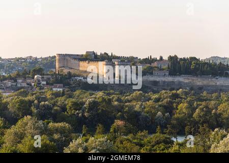 Fort Saint-Andre, Avignon France, seen from Jardin des Doms. Stock Photo