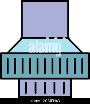 Pool tool icon. Outline pool tool vector icon color flat isolated Stock Vector