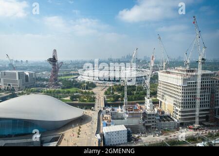 Aerial Views Of Olympic Park Stock Photo - Alamy