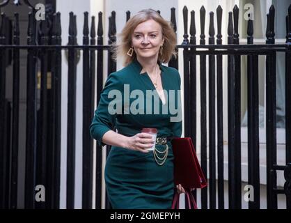 Liz Truss, Secretary of State for Foreign, Commonwealth and Development Affairs; Minister for Women and Equalities at Downing Street. Stock Photo