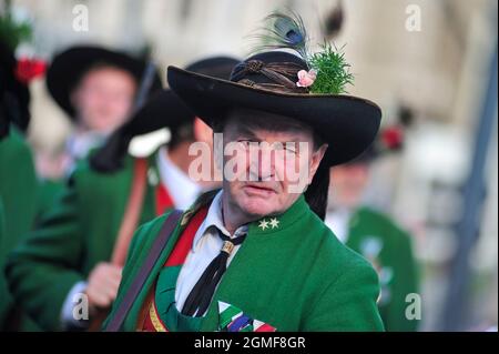 Vienna, Austria. October 12, 2011. Tyrolean Federation in Vienna. Traditional event of Tyrolean associations Stock Photo