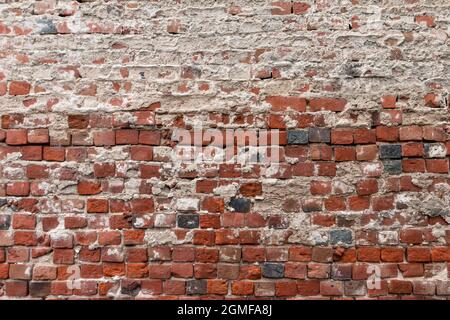 old brick and concrete textured wall Stock Photo