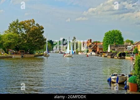 The Norfolk Broads at Horning, Norfolk, England. Stock Photo