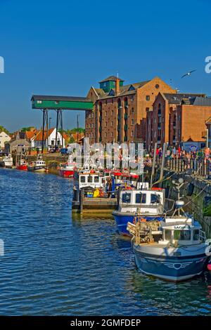 Wells-next-the-Sea on the Northern coast of Norfolk in England. Stock Photo