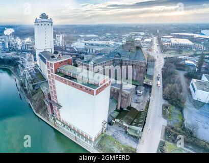 Aerial view of the skyline of Krefeld, Germany Stock Photo