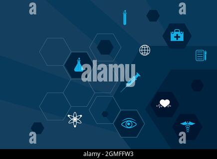 medical technology background Stock Vector