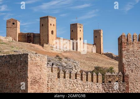 fortress of Molina de los Caballeros, Molina de Aragón, province of Guadalajara, Spain,. Stock Photo