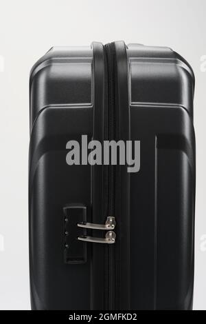 Close up of Suitcase Lock Isolated on White Background Stock Photo