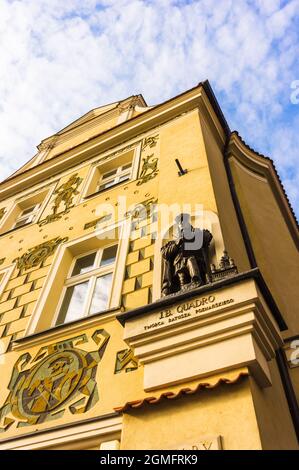 POZNAN, POLAND - Nov 12, 2018: An old building in the city center of Poznan, Poland Stock Photo