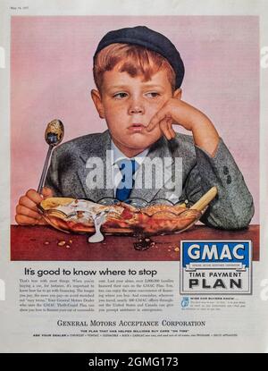 'The Saturday Evening Post' 18 May 1957 Magazine Advert, USA Stock Photo