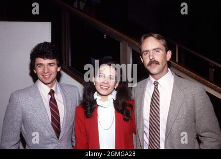 Adrian Zmed, Theresa Saldana and Jeff Finn  Circa 1980's Credit: Ralph Dominguez/MediaPunch Stock Photo