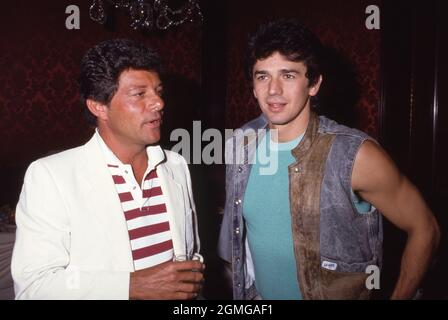 Frankie Avalon and Adrian Zmed Circa 1980's Credit: Ralph Dominguez/MediaPunch Stock Photo