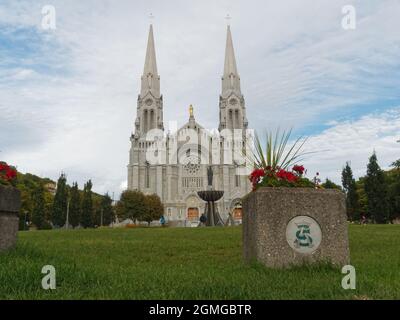 Basilica of Sainte-Anne-de-Beaupre in Beaupre. Quebec,Canada. Stock Photo